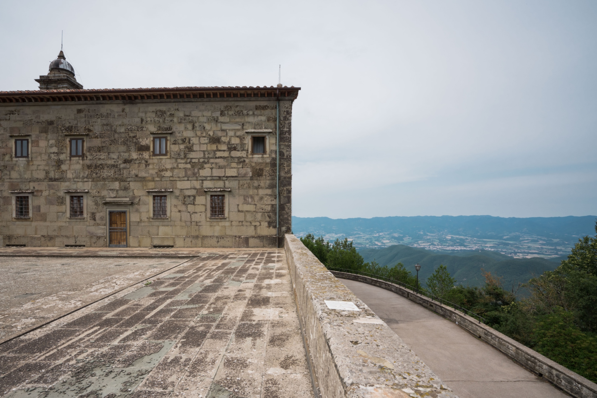 Vue sur la vallée du Monte Senario