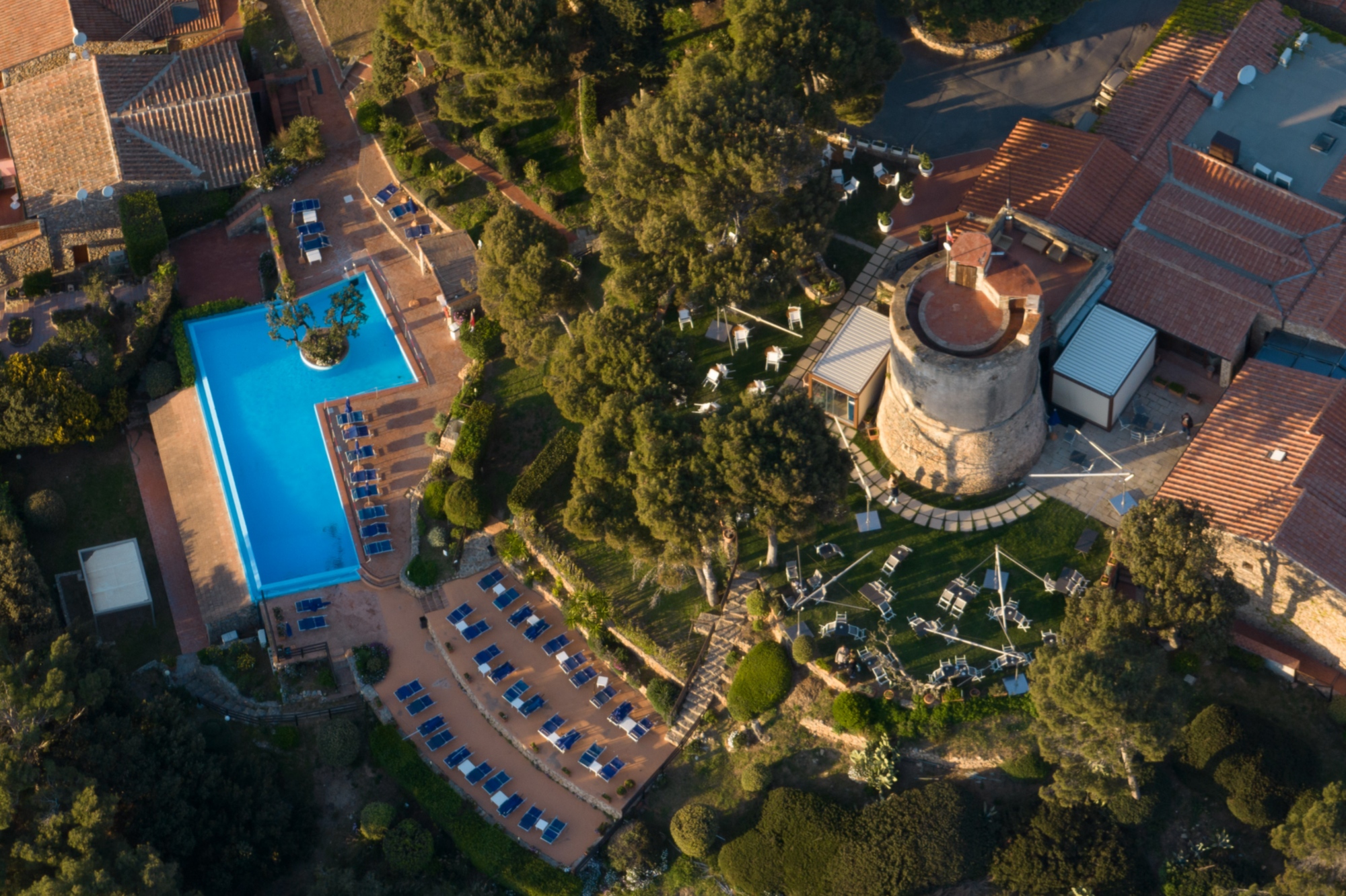 Boutique Hotel Torre di Cala Piccola dall'alto