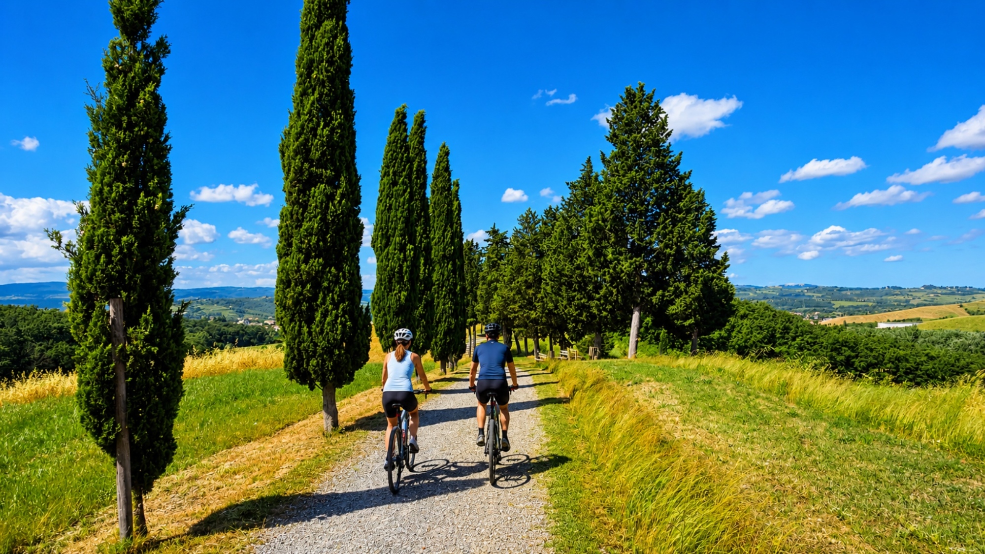 In bici tra i cipressi toscani – tour autoguidato da Certaldo