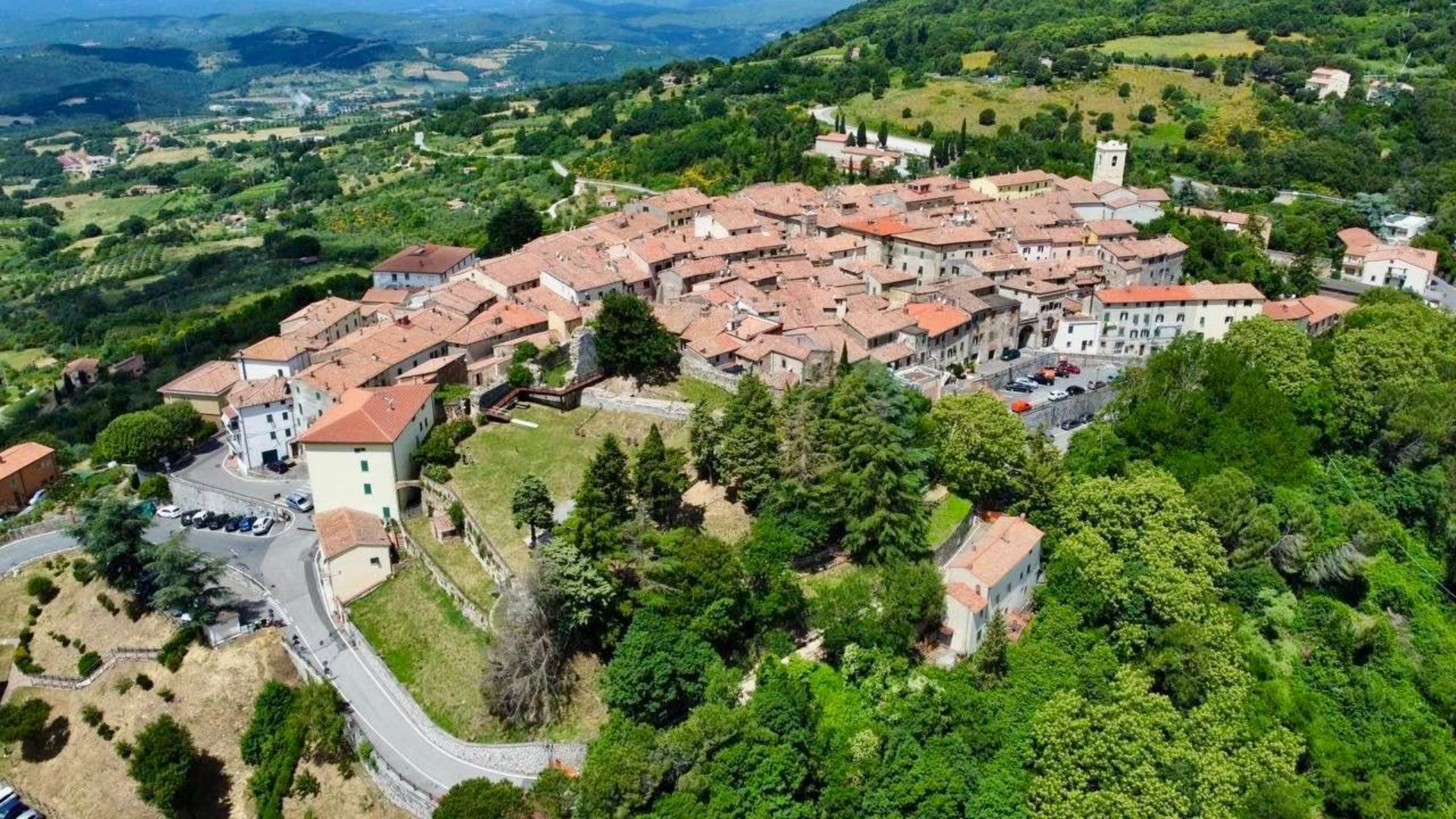 Immagine panoramica di Monterotondo Marittimo