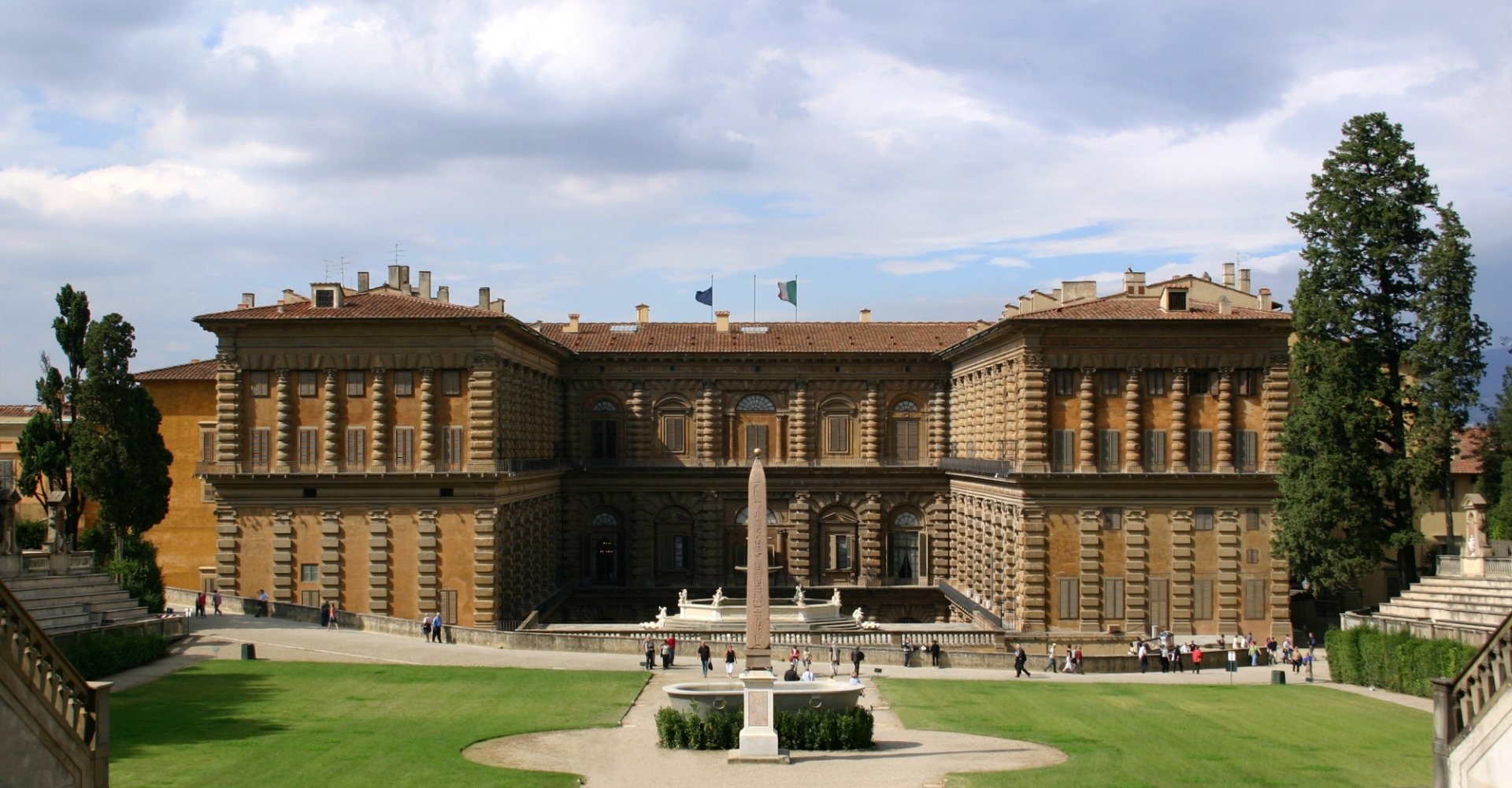 El Palacio Pitti visto desde los Jardines de Boboli