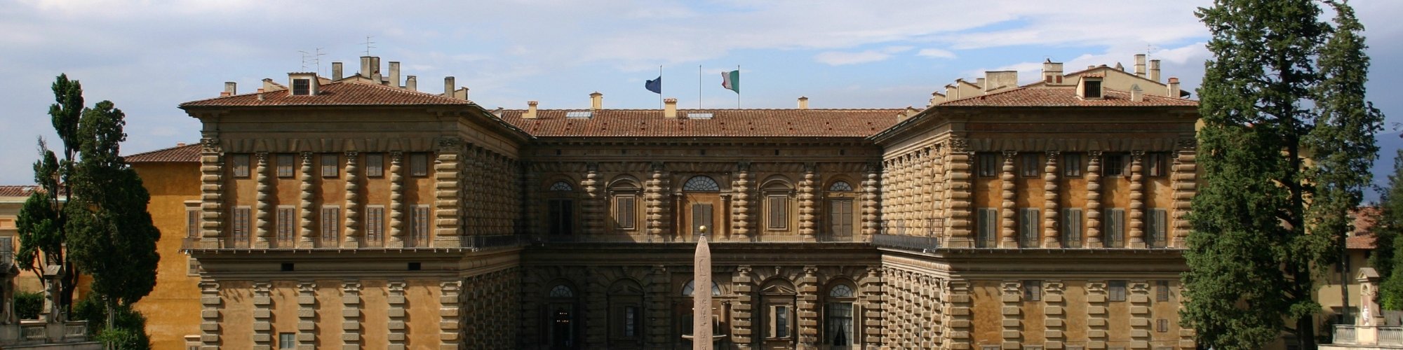 Palazzo Pitti visto dai Giardini di Boboli