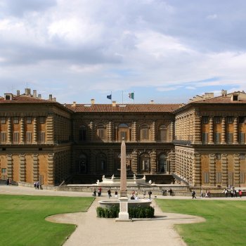 El Palacio Pitti visto desde los Jardines de Boboli
