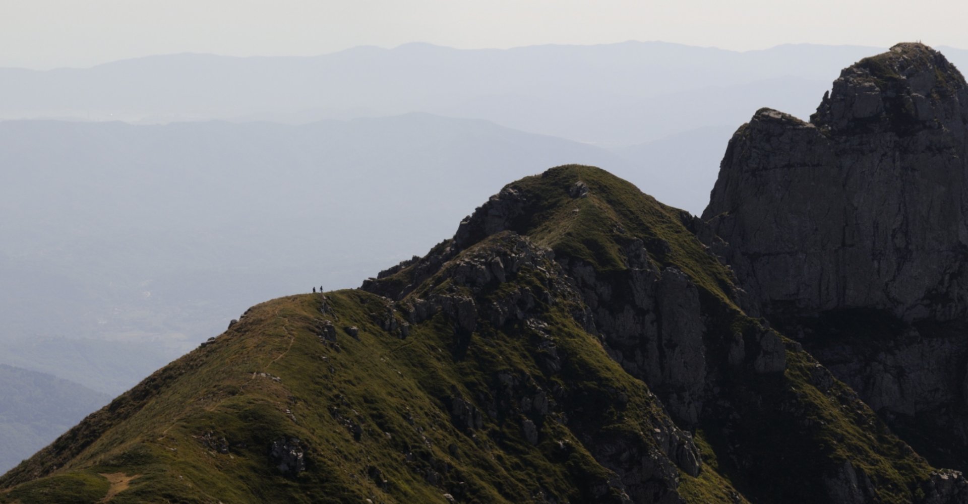 Hikers in the Apennines