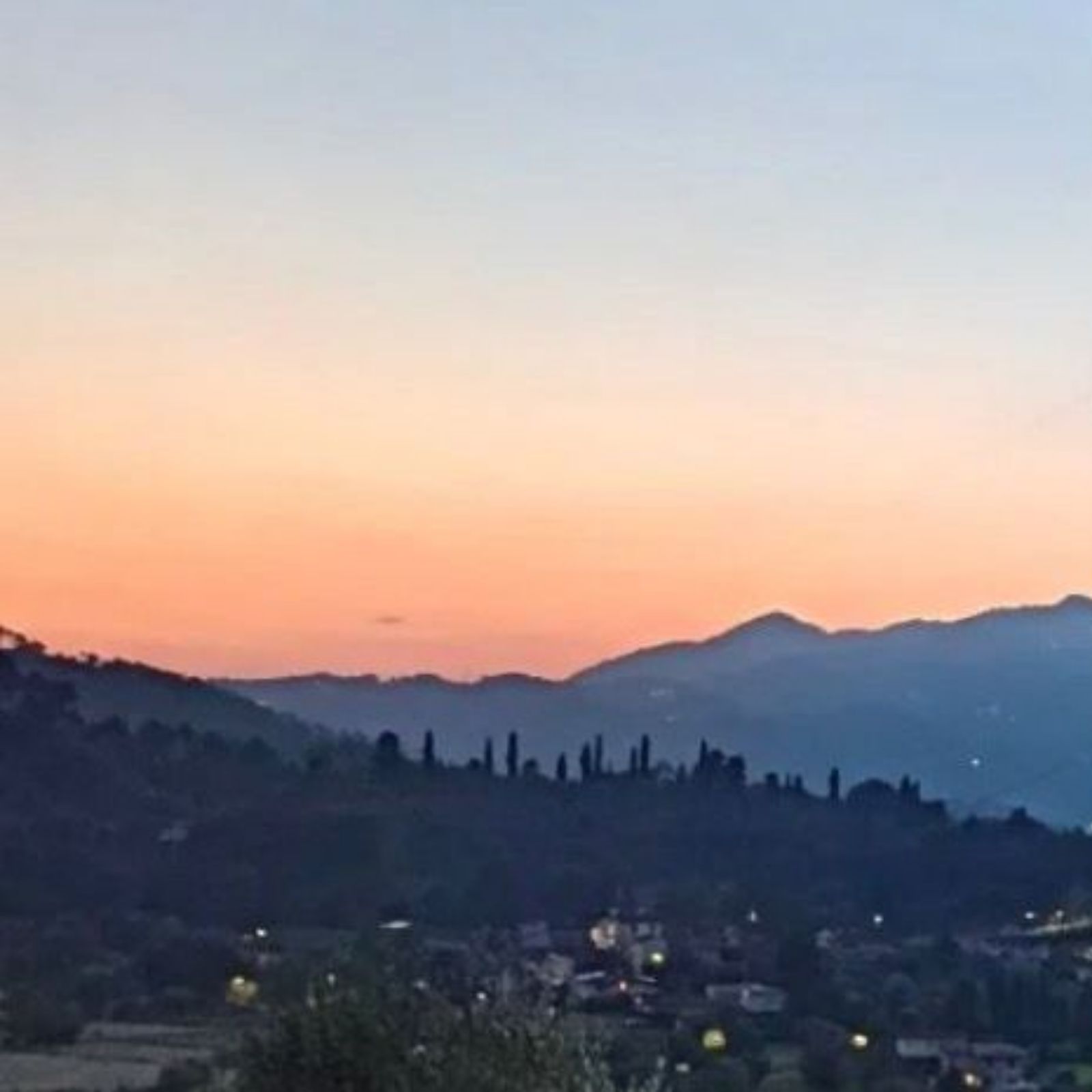 Panorama al crepuscolo