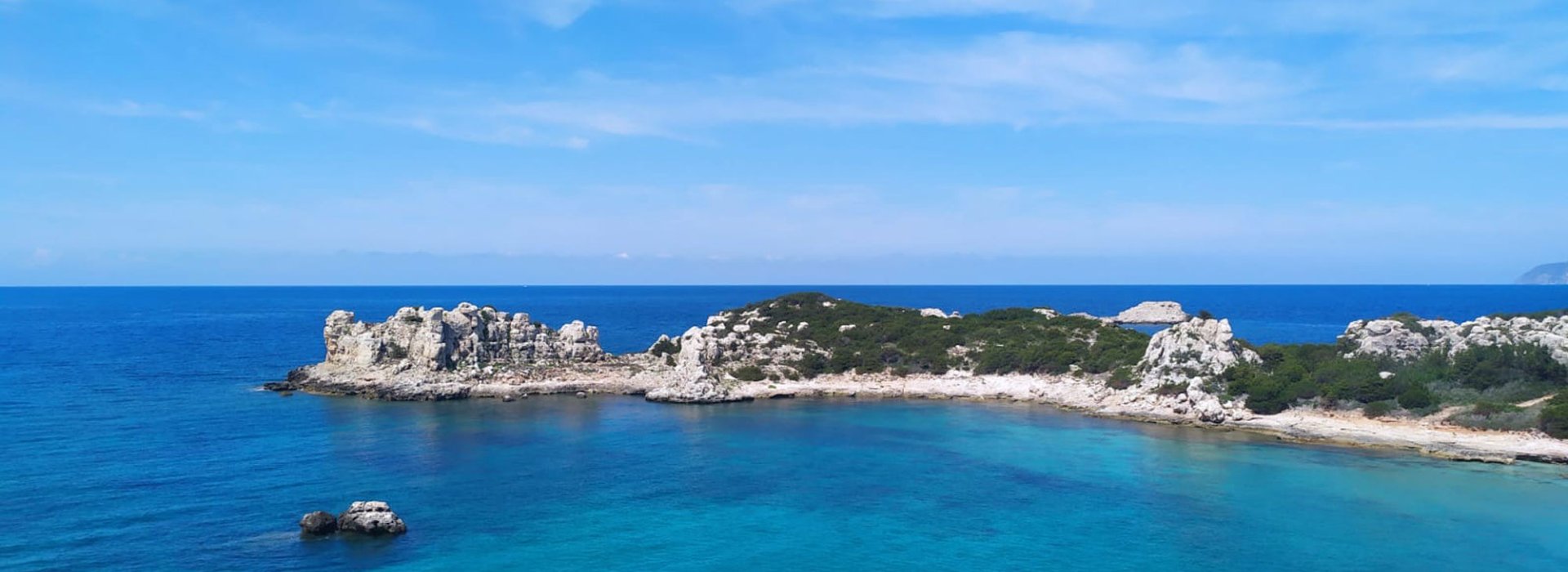 Una splendida spiaggia dell'isola di Pianosa