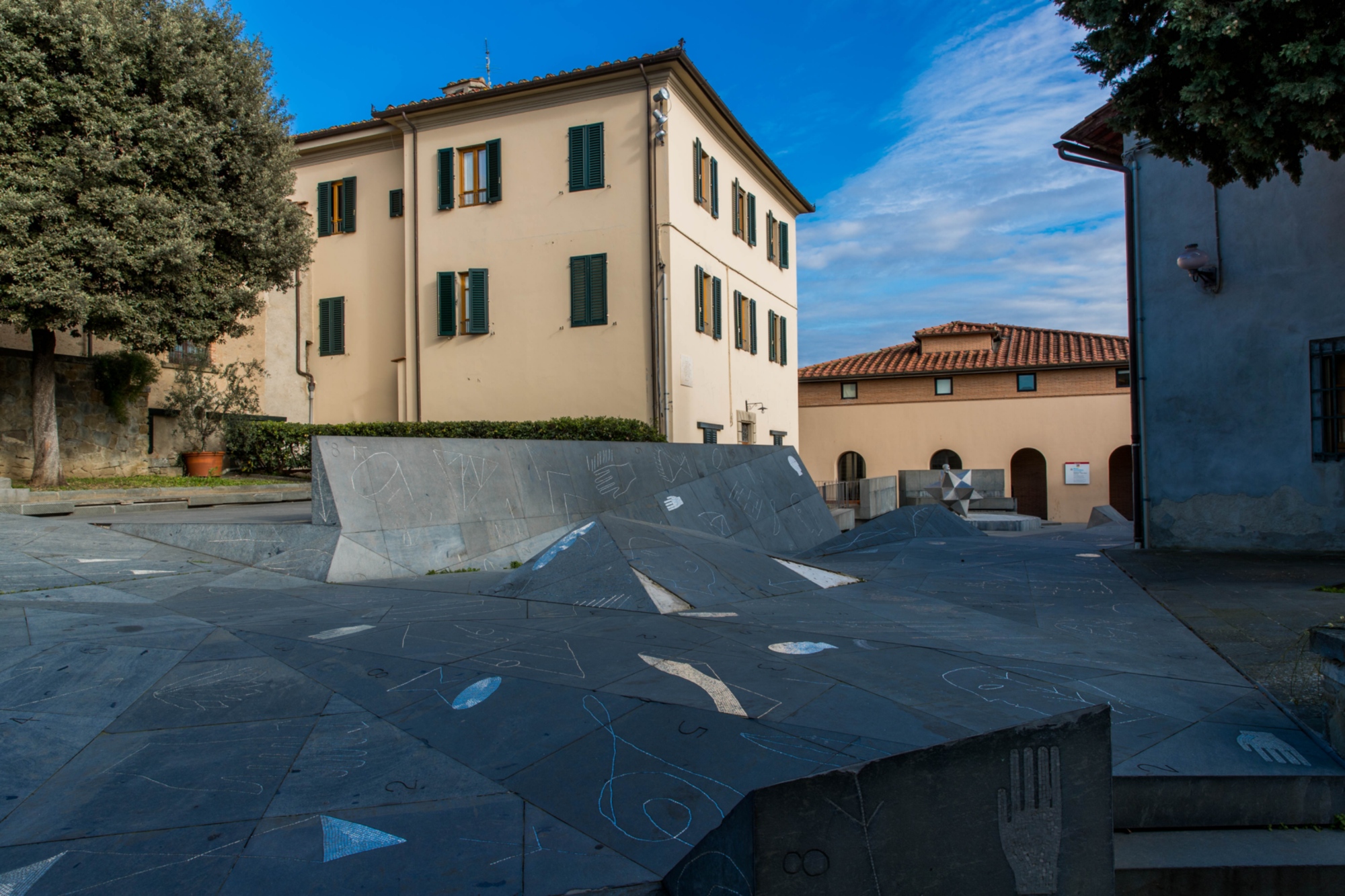 Uno scorcio di Piazza dei Conti Guidi a Vinci