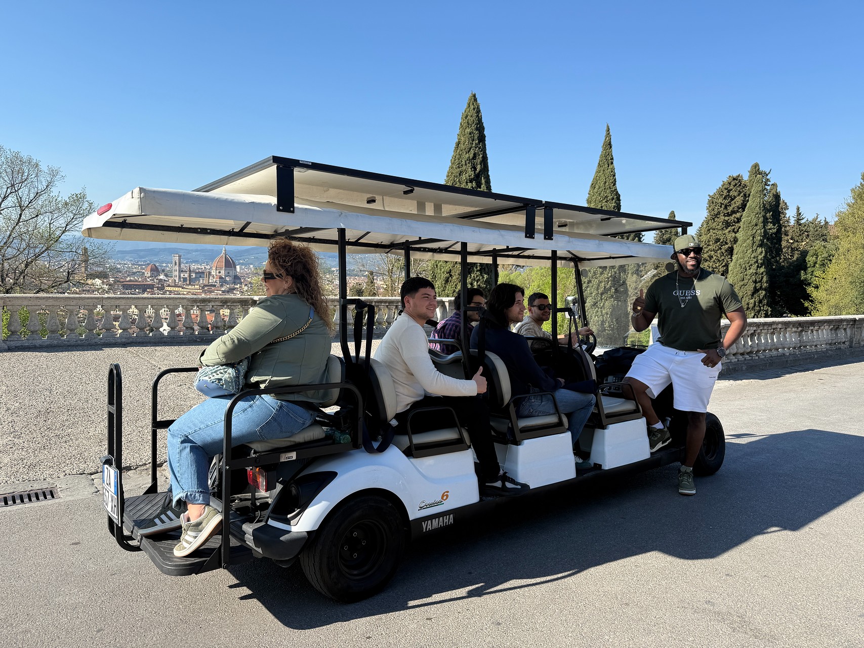Panoramic golf cart tour of Florence