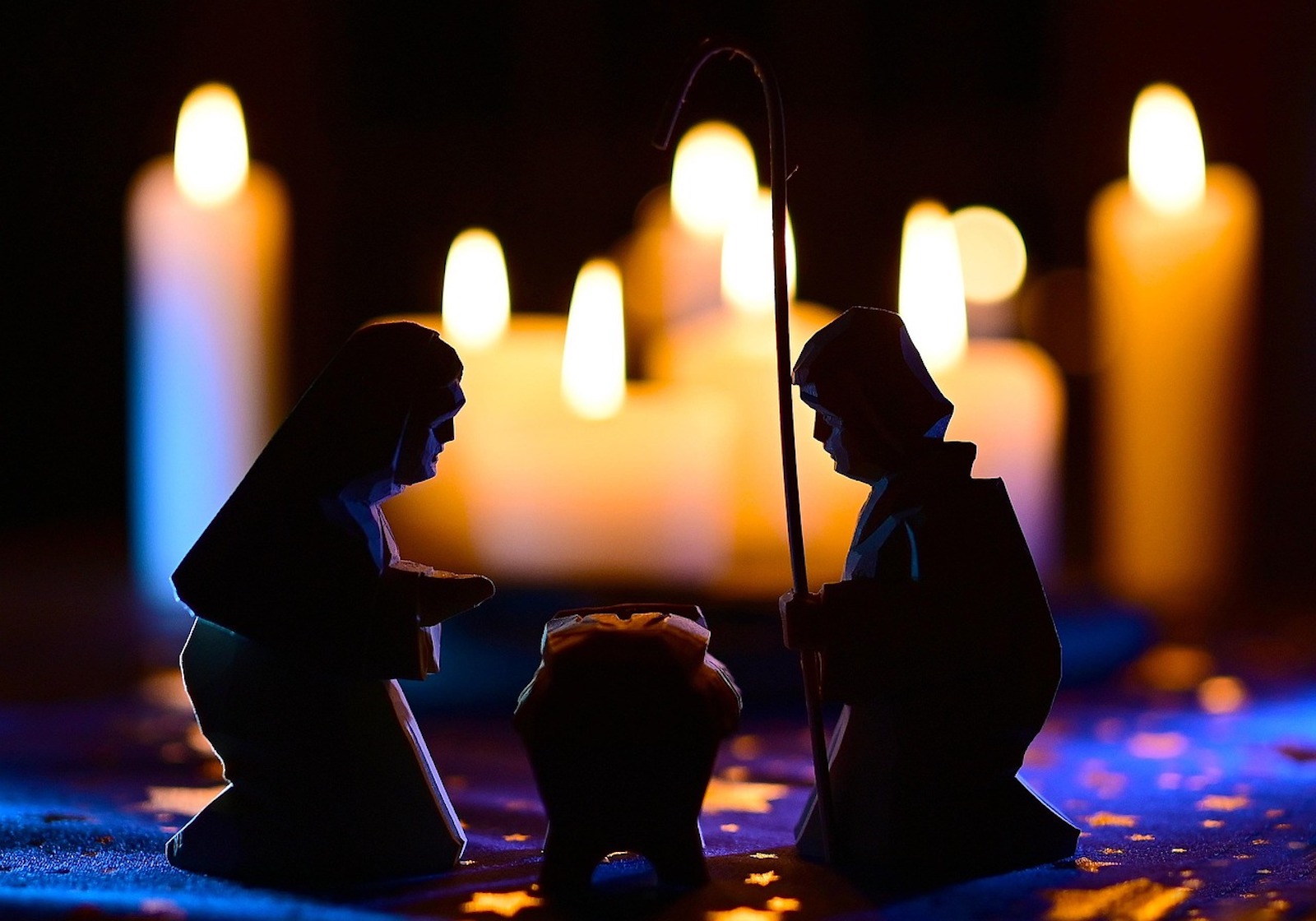 Presepe con candele