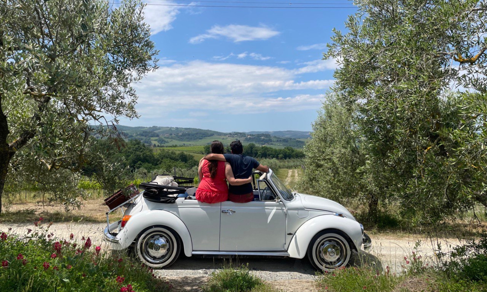 Vintage Beetle car tasting tour