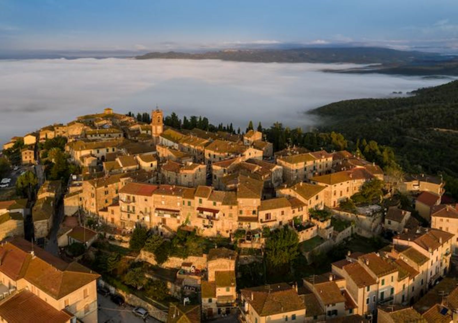 Immagine panoramica di Civitella Marittima