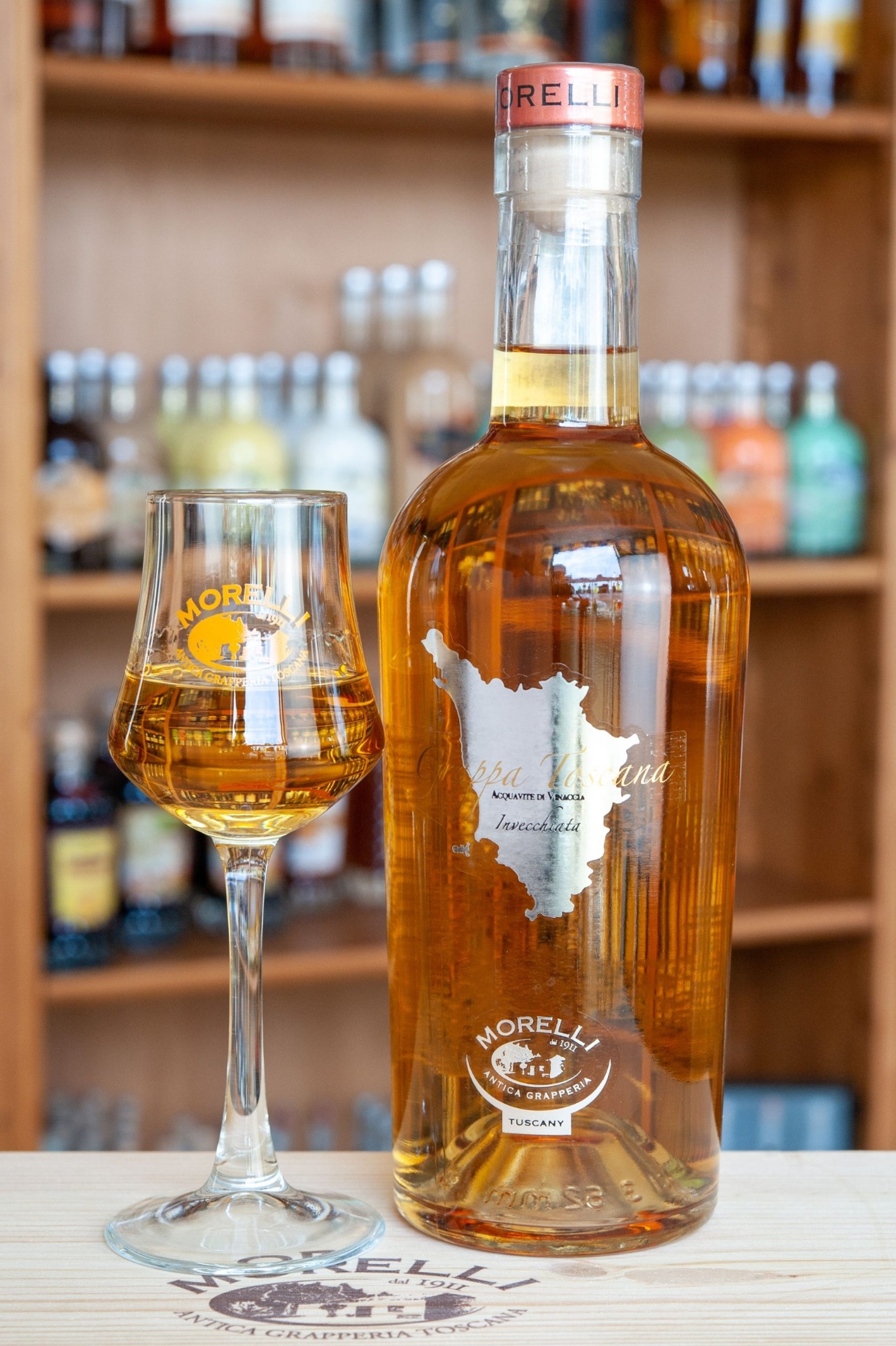 Tasting of liqueurs in a historic liqueur factory in the Pisan area