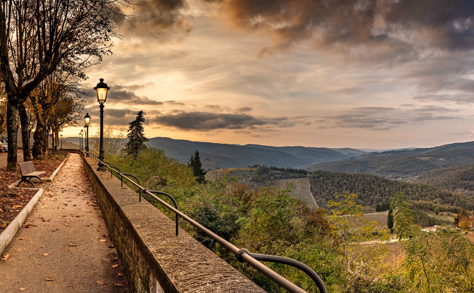 View from the village of Radda in Chianti