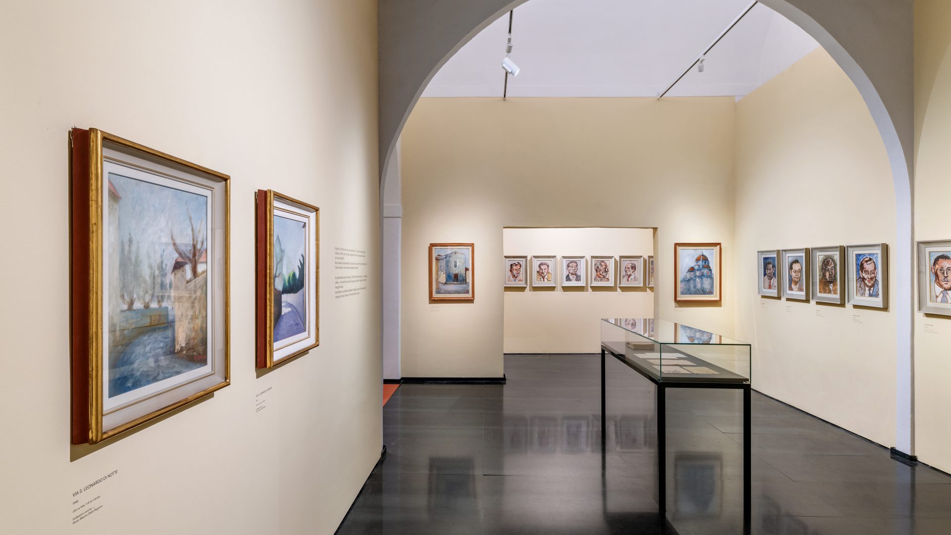 Una delle sale allestite della mostra permanente