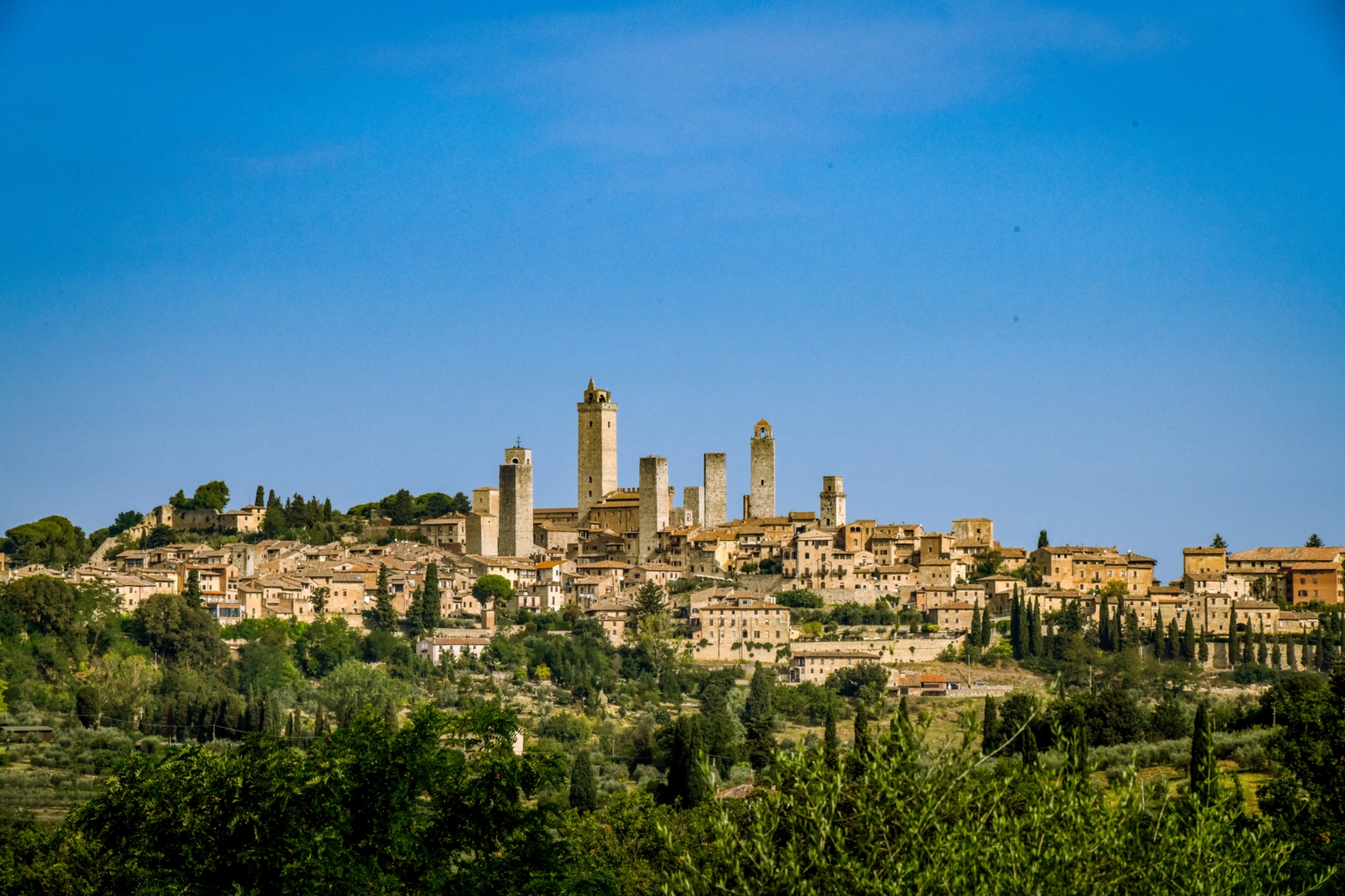 Ligne d'horizon de San Gimignano