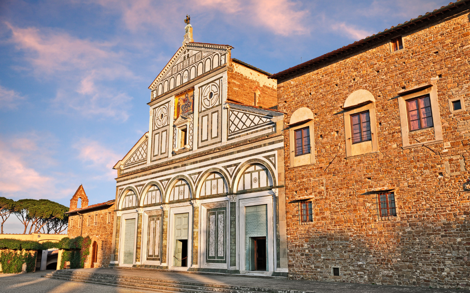 Abbazia of San Miniato al Monte at sunset