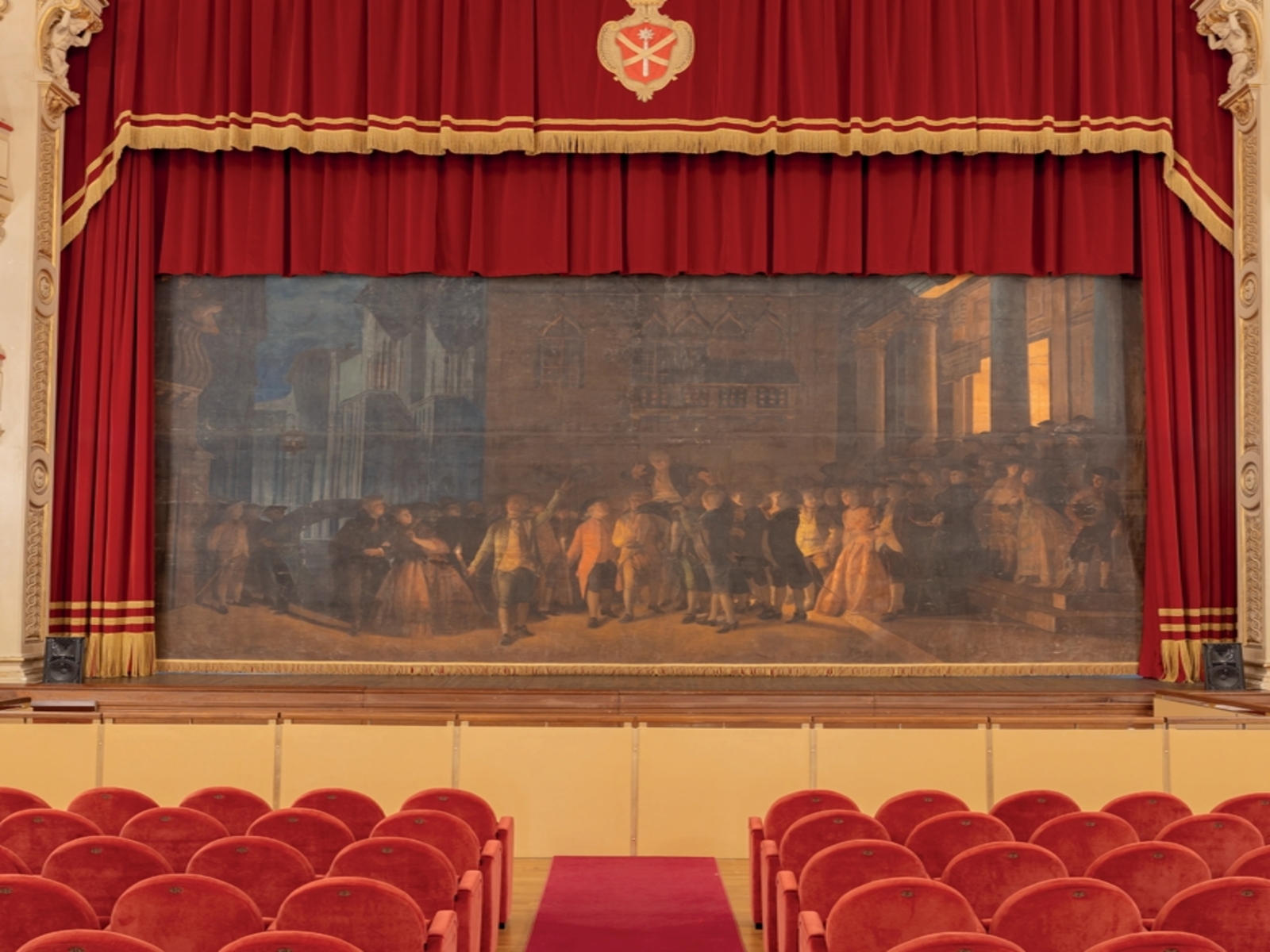 Sipario storico del Teatro Guglielmi