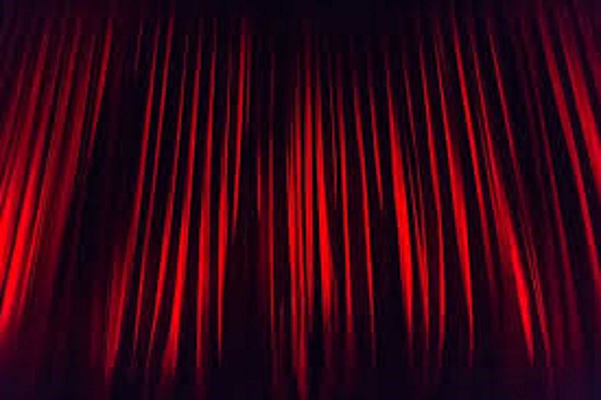 Il sipario rosso di un teatro