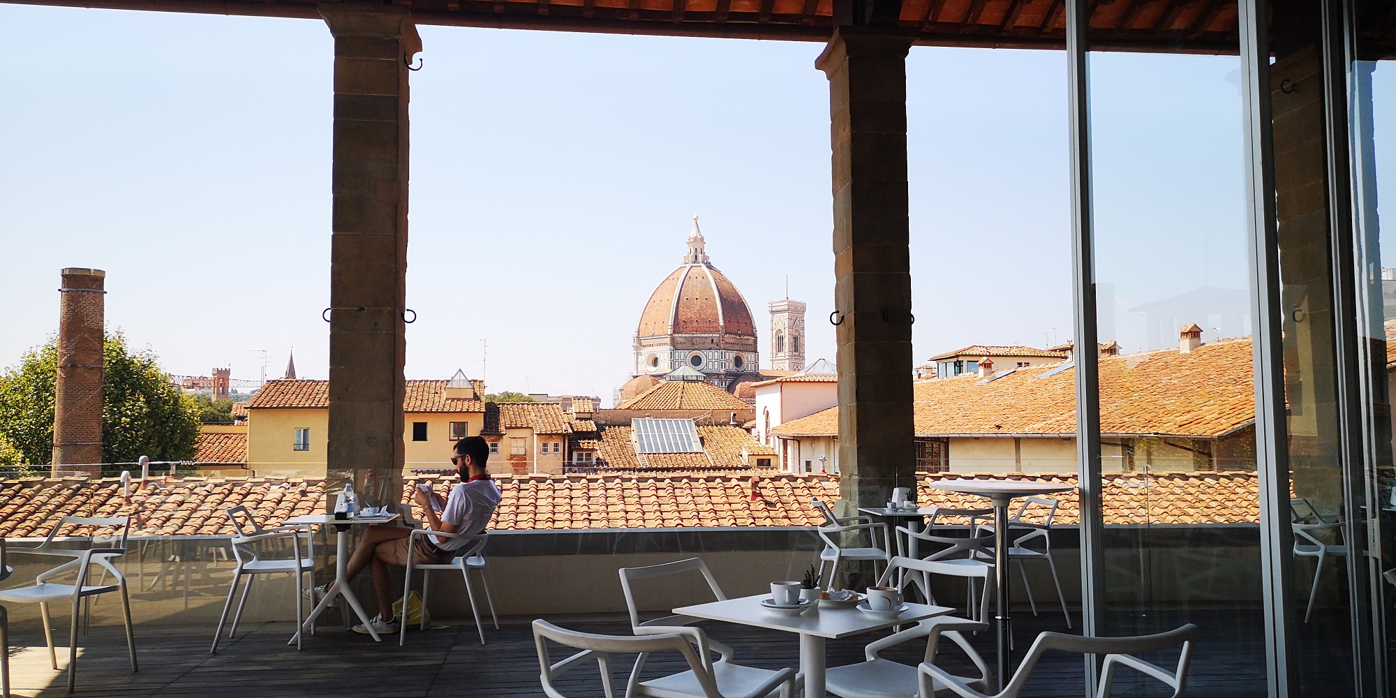 Cupola del Duomo vista dal Caffè del Verone