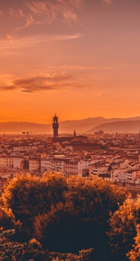 Un bellissimo tramonto a Firenze
