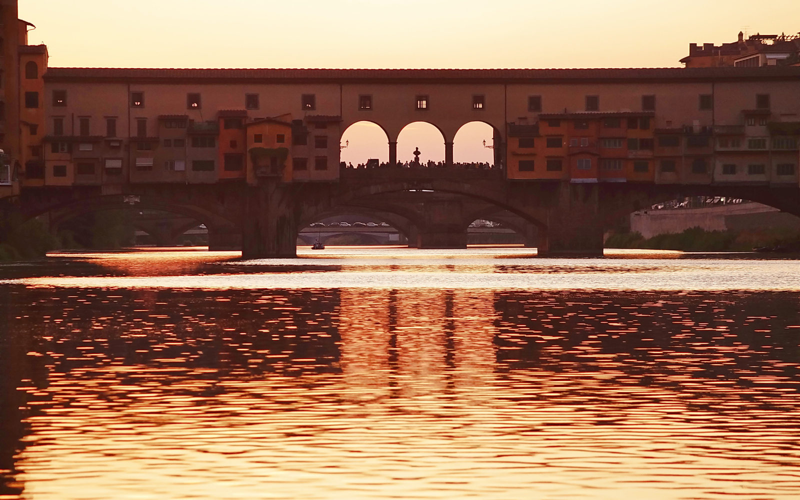 Atardecer en el Ponte Vecchio