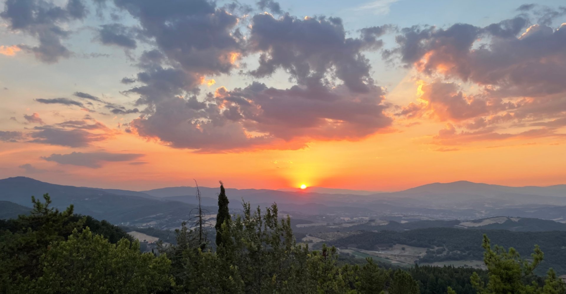 Tramonto in Valtiberina