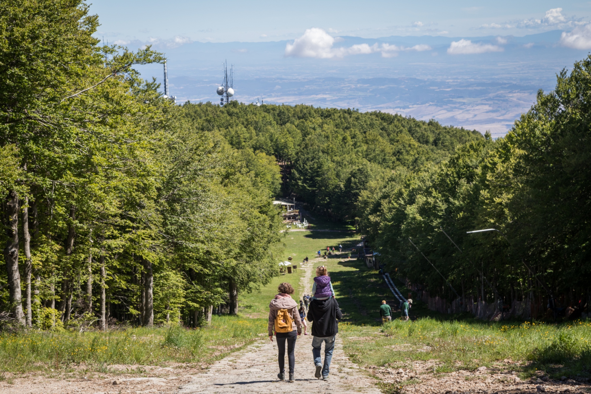 Trekking to the summit of Monte Amiata