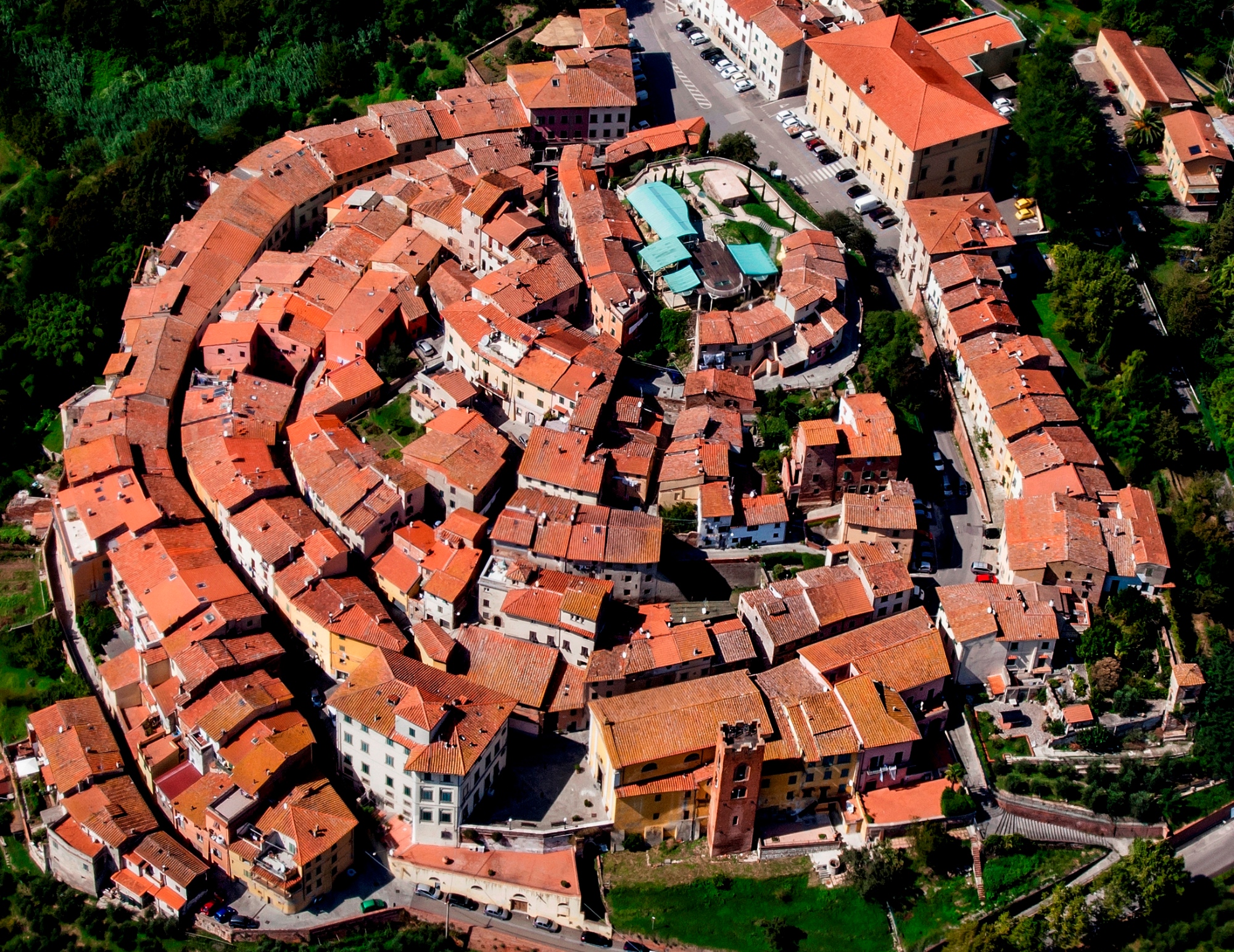 Veduta aerea di Santa Maria a  Monte