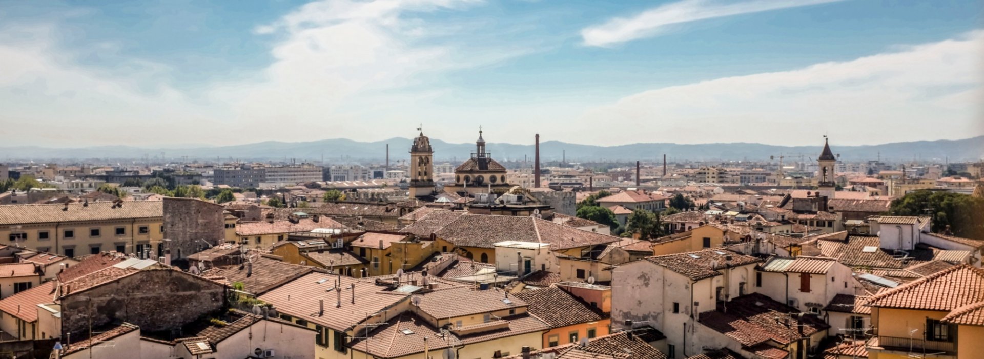 Vista dal Campanile del duomo di prato