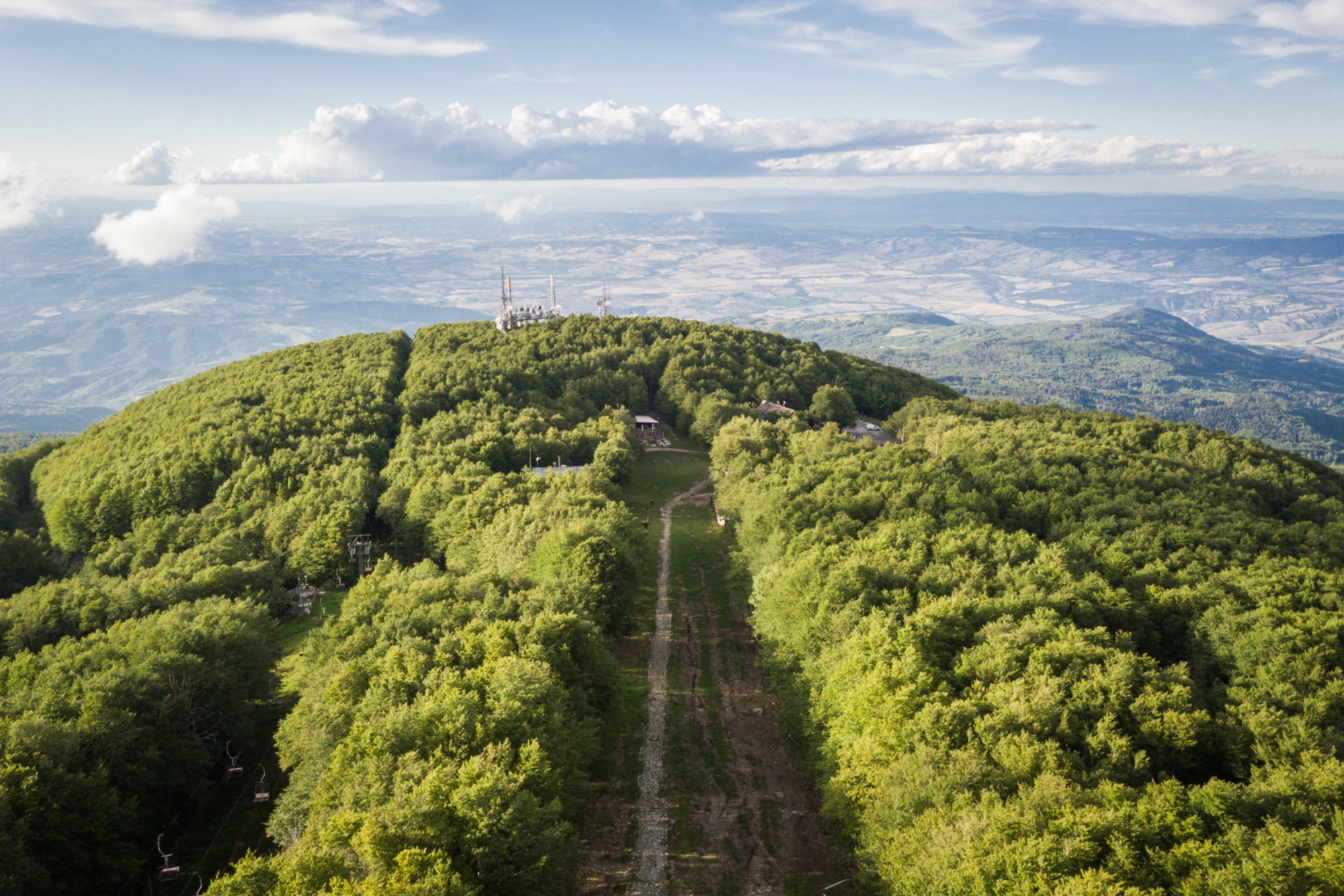 Le sommet du Mont Amiata, en Toscane