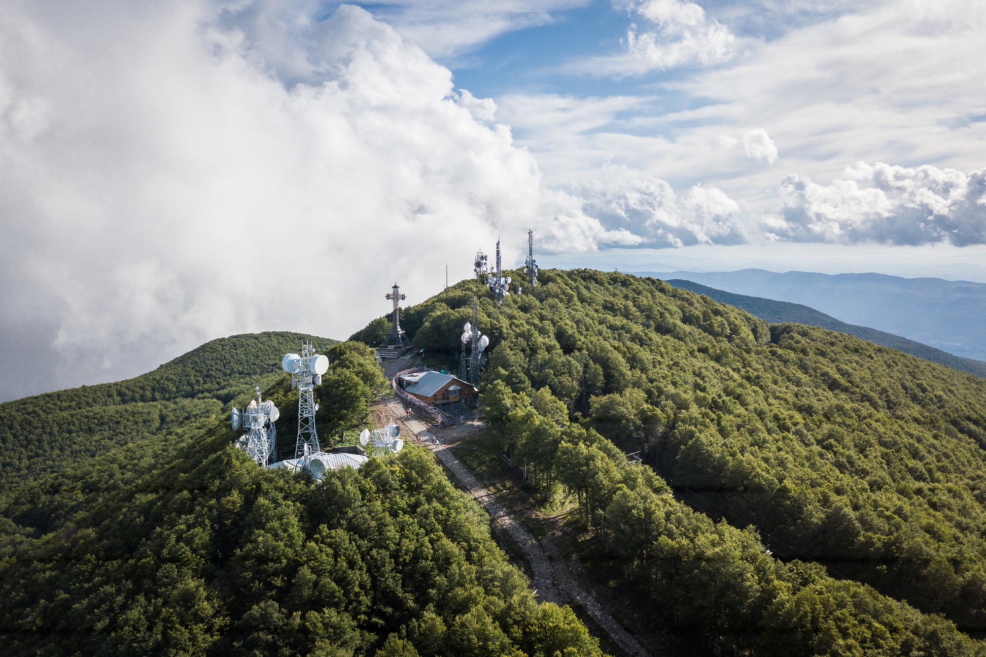 La cima de la Montaña Amiata