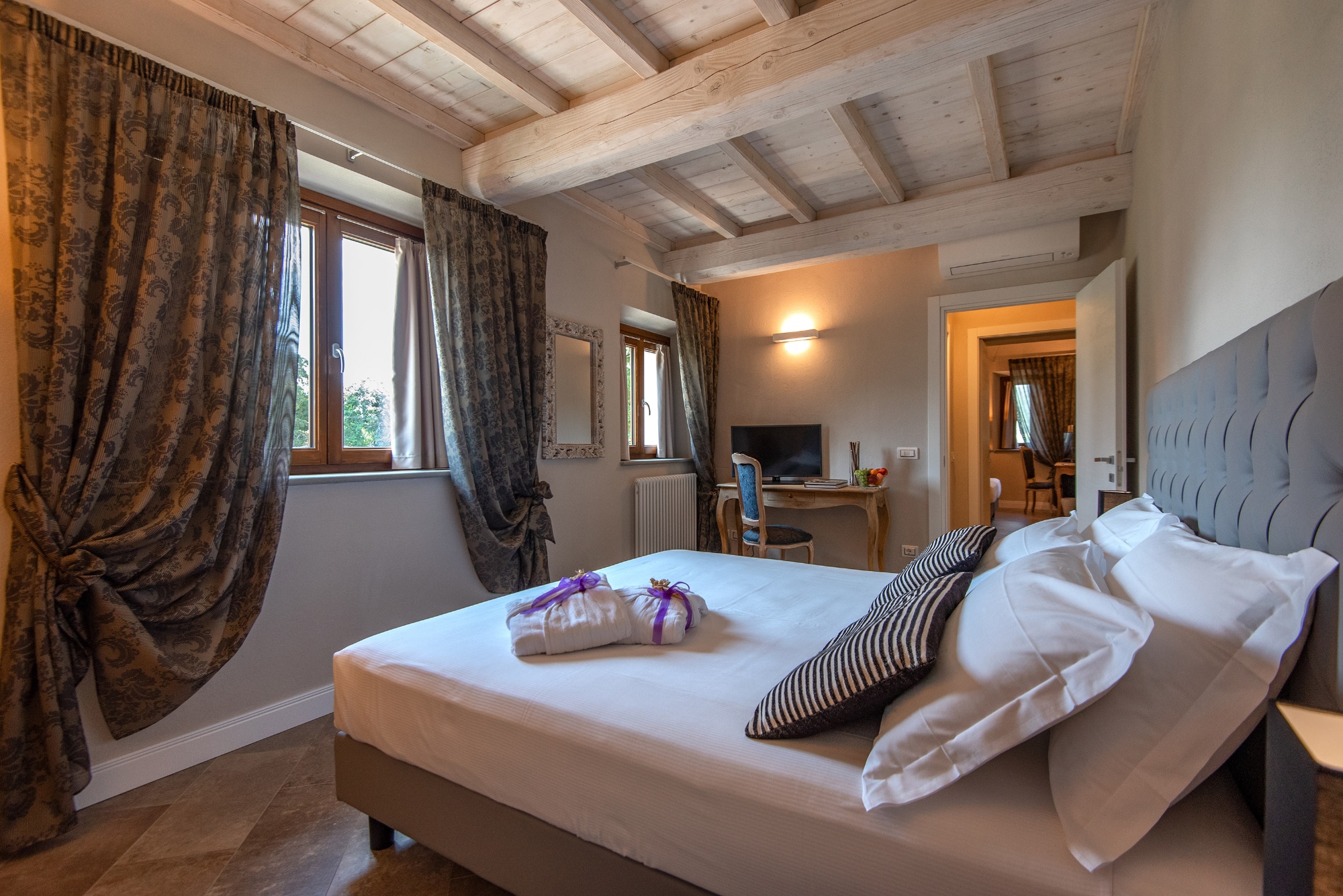 The village of Villa Cellaia in the heart of Mugello in Tuscany