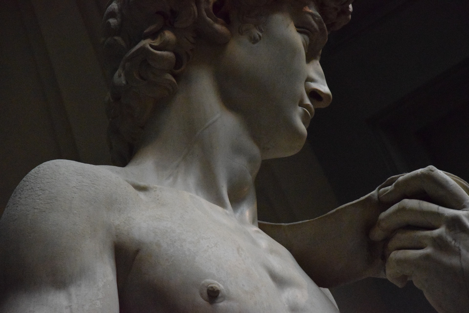 Detalle del David de Michelangelo