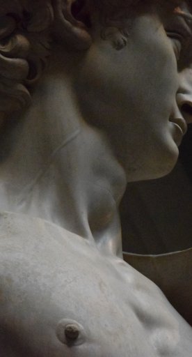 Detalle del David de Michelangelo