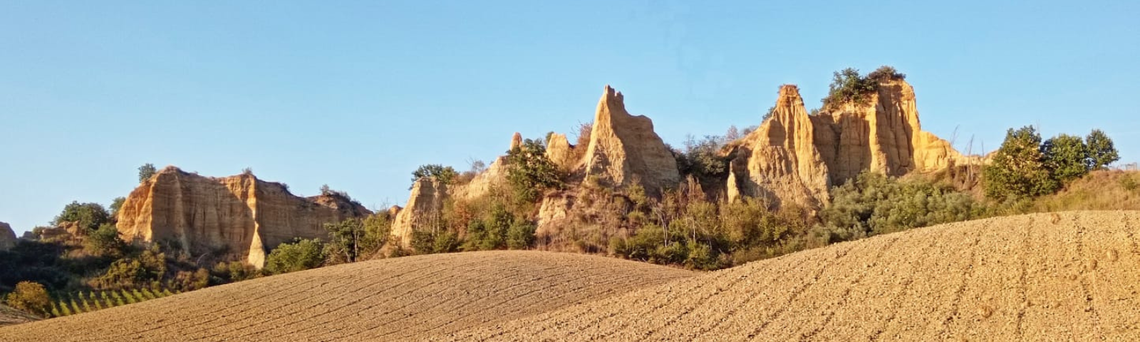 Immagine delle caratteristiche balze del Valdarno