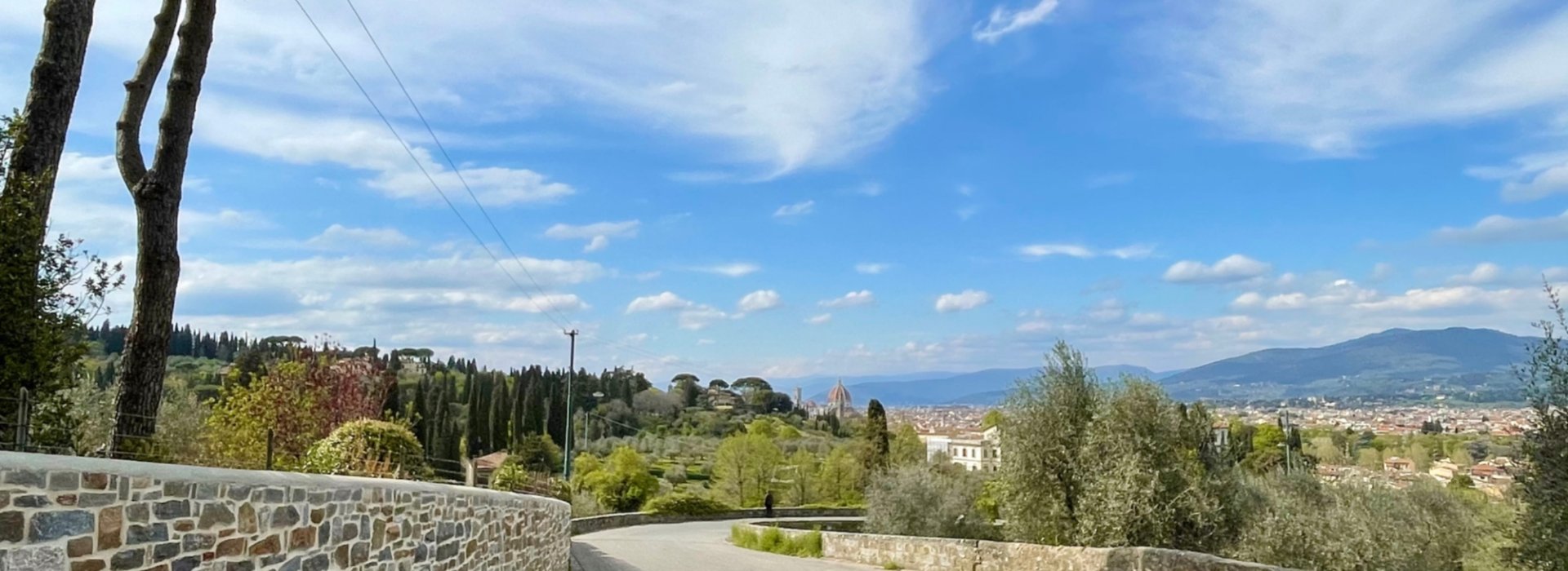 Vista dalla via di Santa Margherita a Montici Vista dalla via di Santa Margherita a Montici