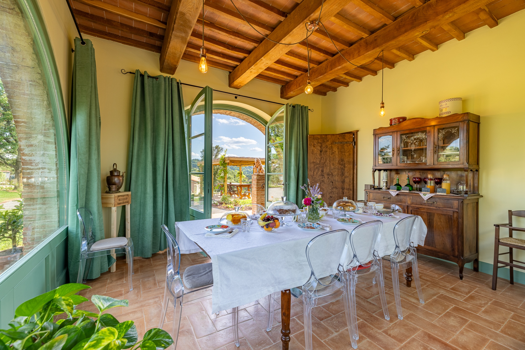 Sala colazioni al Podere Grotta Antica