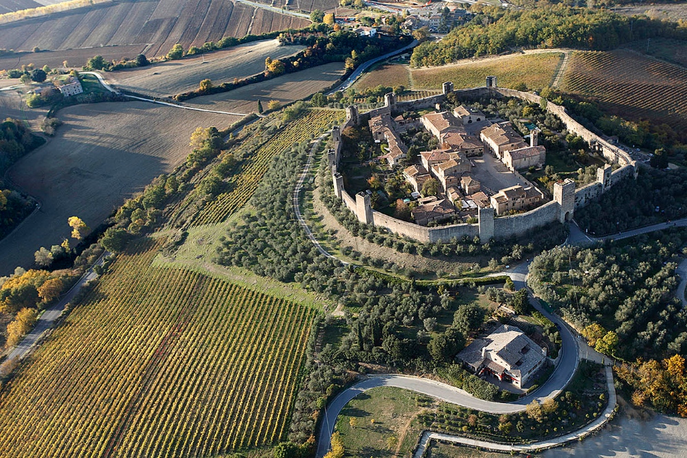 Siguiendo la vía francígena siena-monteriggioni