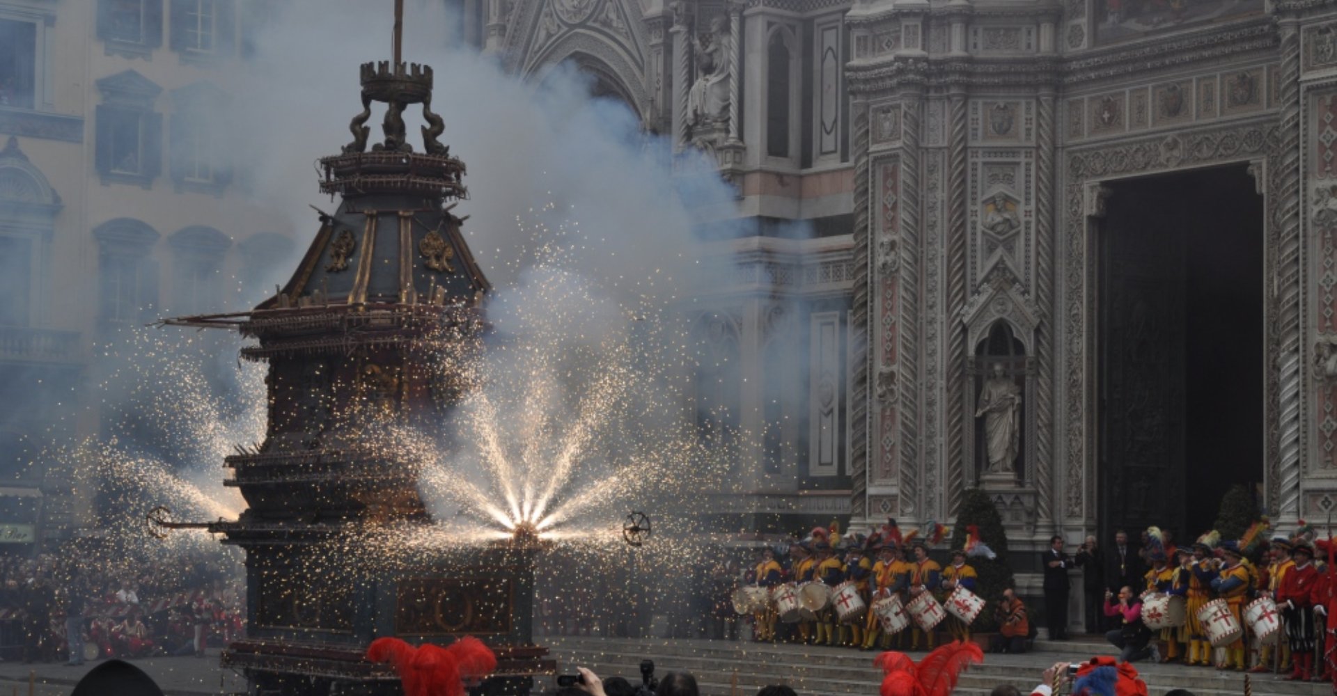 L'explosion du char à Florence