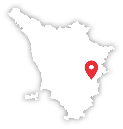 Valdichiana Aretina map