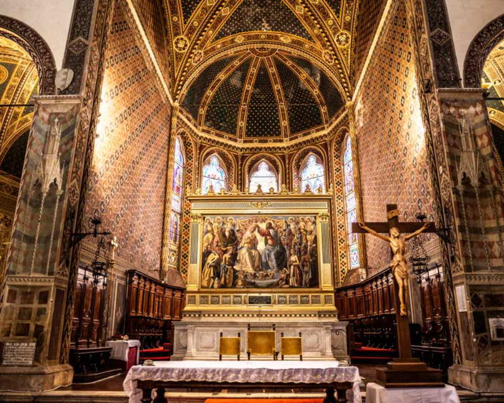 Interior of the Basilica of San Clemente in Santa Maria dei Servi