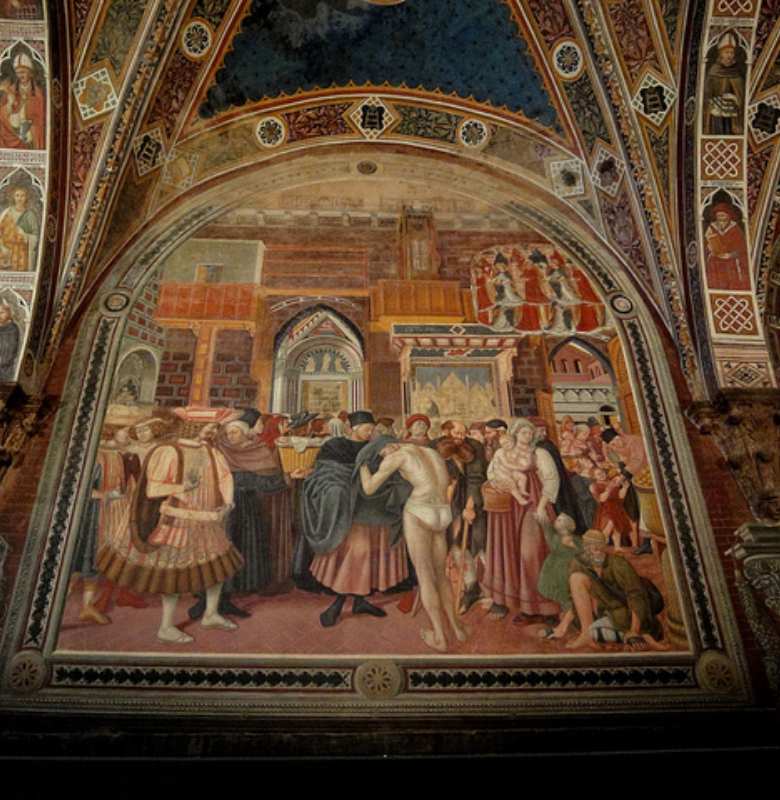 Fresco inside Santa Maria della Scala