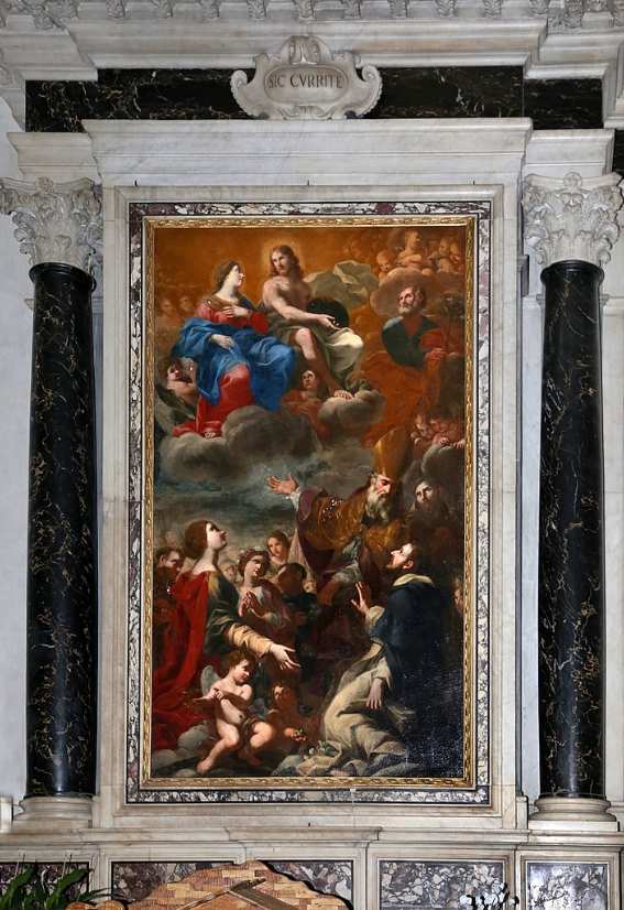 Vierge et le Christ en gloire avec saints, Ludovico Gimignani