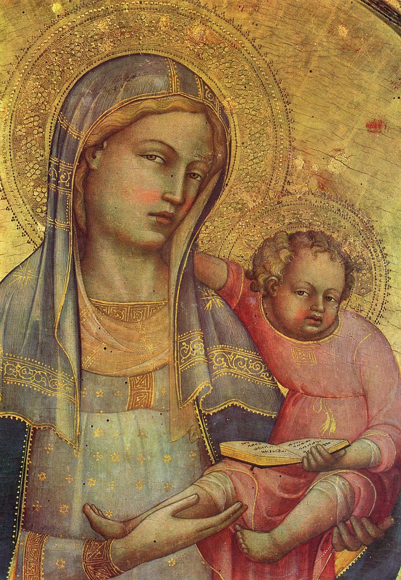 Lorenzo Monaco, Madonna dell'Umiltà (particolare)