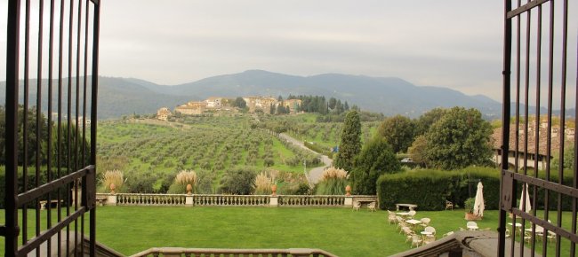 The hamlet of Artimino from Villa La Ferdinanda
