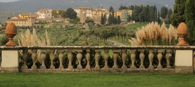 The hamlet of Artimino from Villa La Ferdinanda
