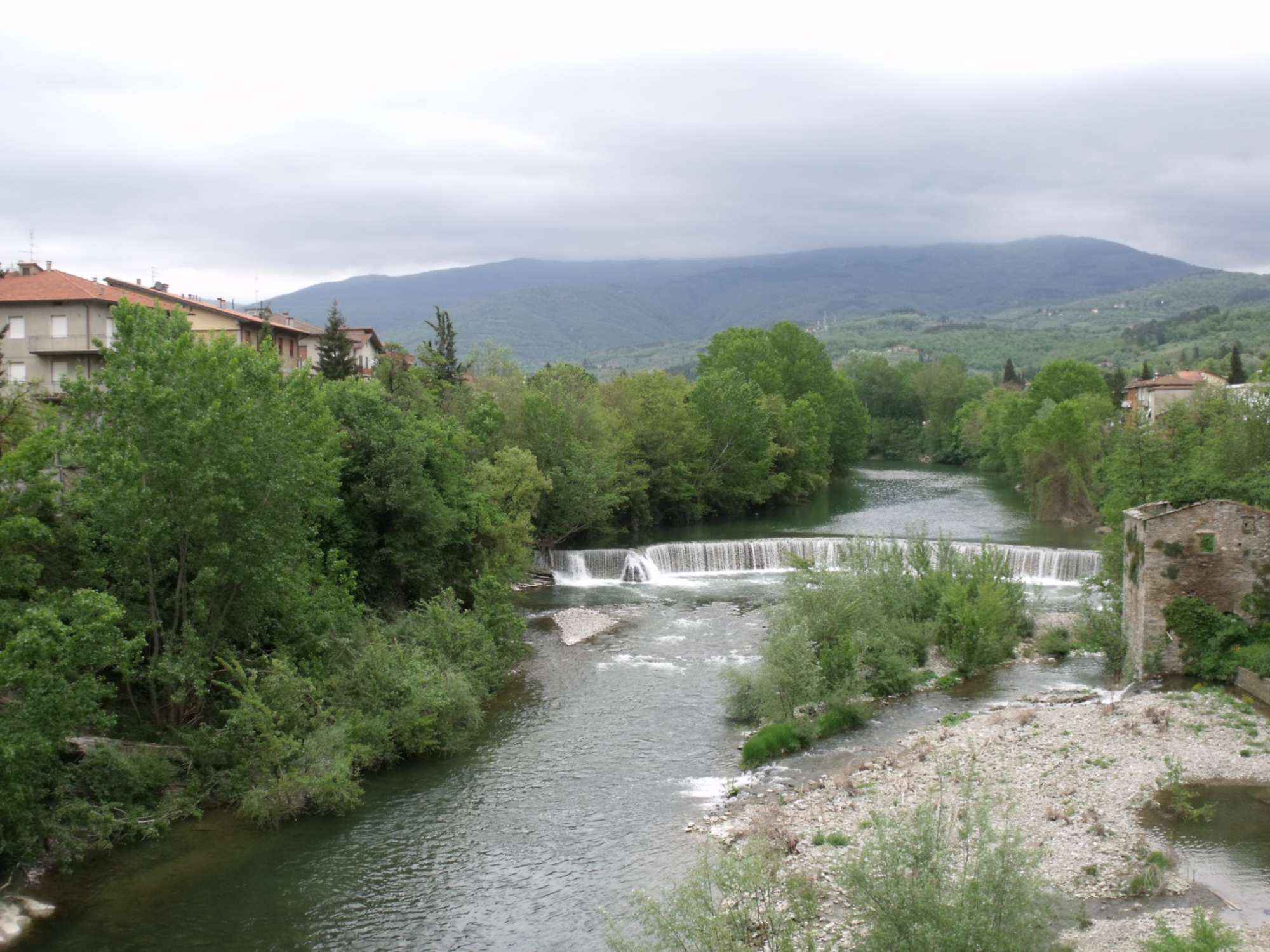 Caliano Bridge over the Arno river - Capolona