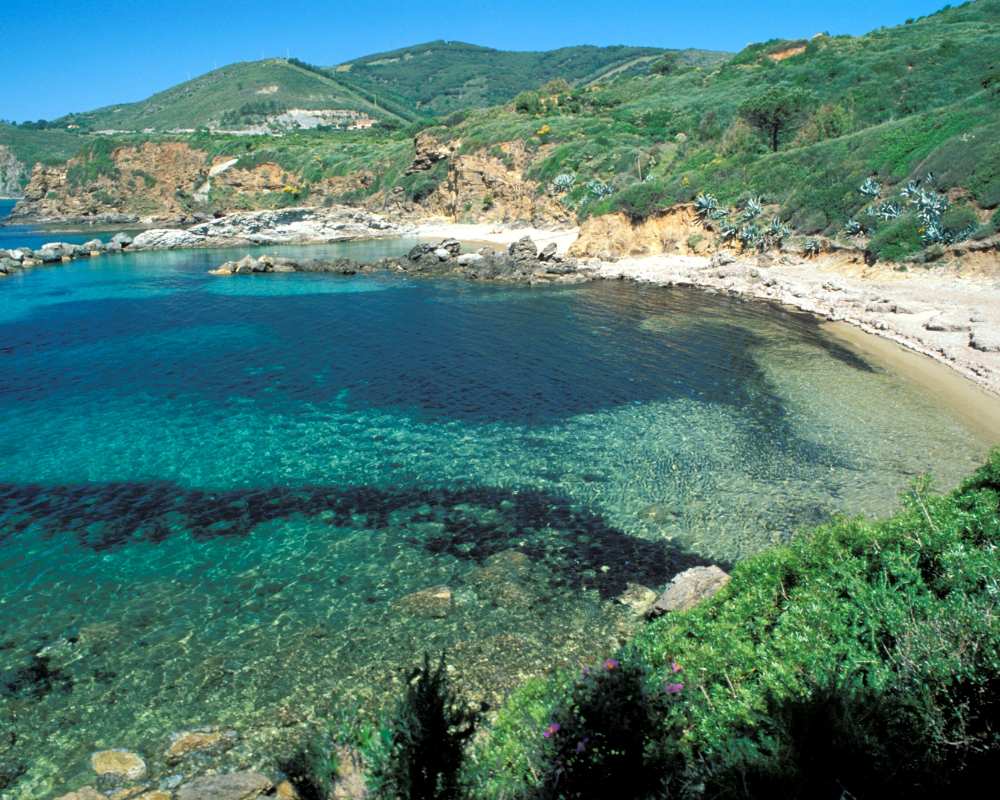 La playa Felciaio en la Isla de Elba