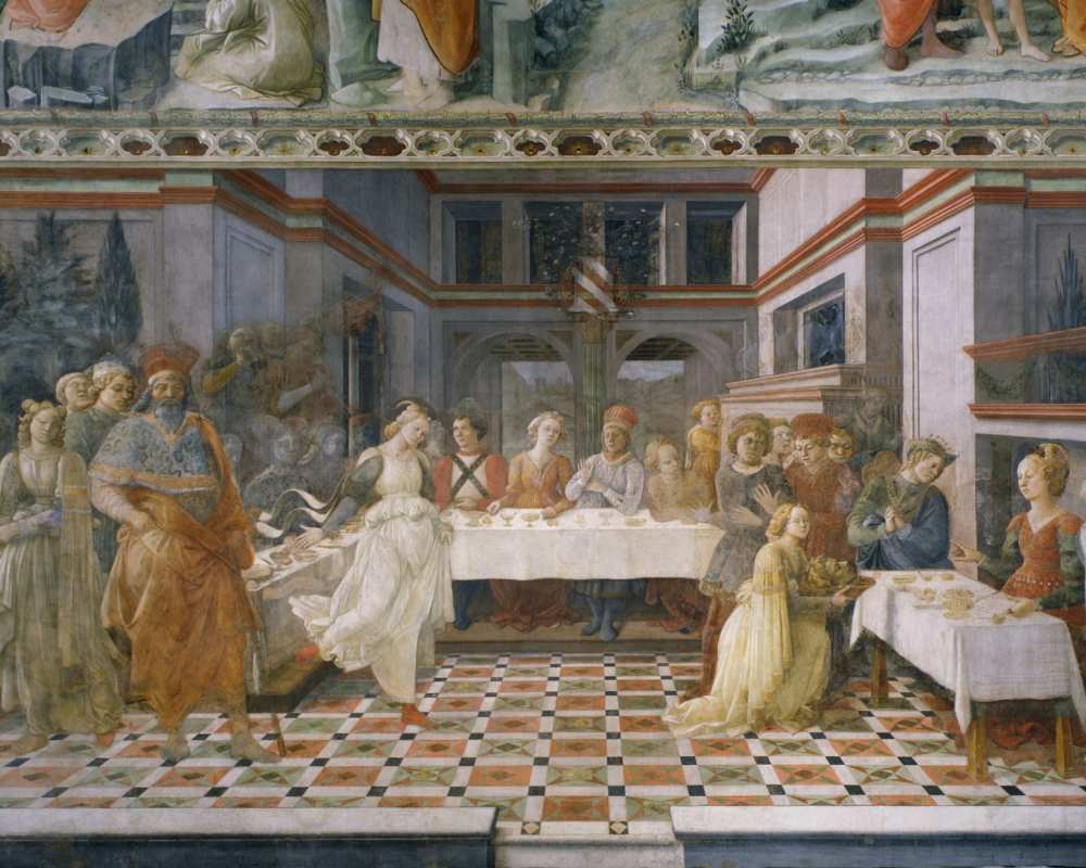 Affreschi Filippo Lippi (part. Banchetto di Erode) Cattedrale di Prato