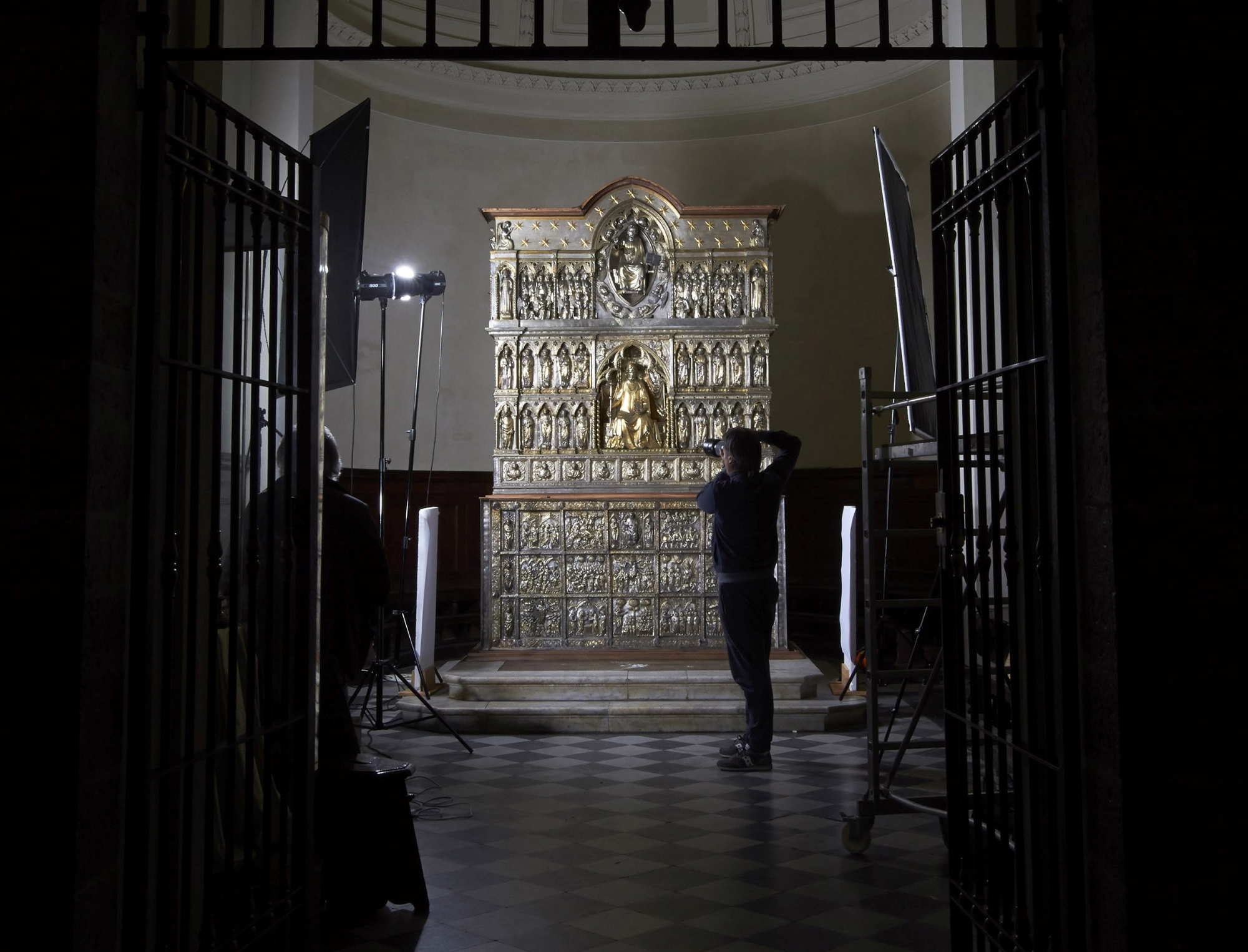 The silver San Jacopo altar